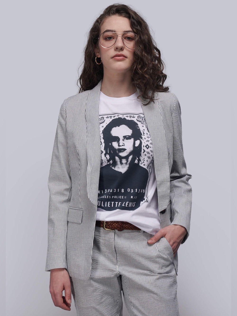 Wildfang THE EMPOWER SEERSUCKER TUX BLAZER